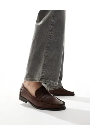 SEQWL Hero loafers with woven detail raffia