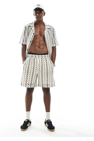 River Island Crochet shorts in ecru pattern - part of a set