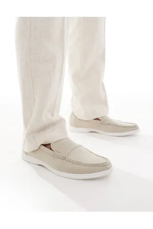 SEQWL Berwin loafers in nubuck beige
