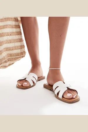 SEQWL SEQWL Stork Wide Fit flat sandals in
