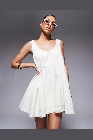 River Island Mini swing dress in cream