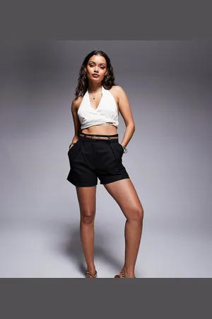 River Island Belted tailored shorts in