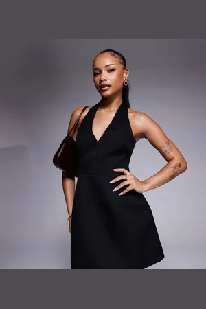 EVER NEW Structured tuxedo dress in