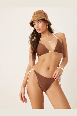 Abercrombie & Fitch Swimwear tie side cheeky bikini bottoms in - part of a set