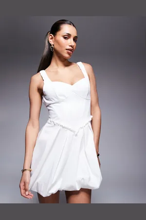 River Island Strappy puffball dress in