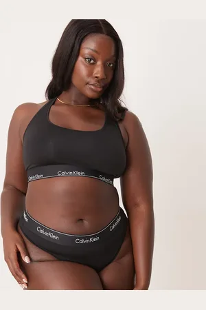 Calvin Klein Plus Modern Cotton logo waistband bikini briefs in