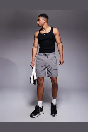 River Island Stretch cargo shorts in light
