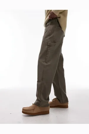 Topman Twill carpenter pants in khaki