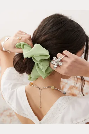 Reclaimed Oversized chiffon scrunchie in
