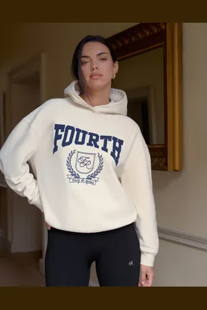 4th & Reckless Harlow oversized hoodie in cream