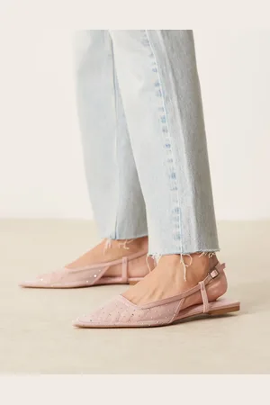 ASOS Lorraine slingback ballet flat in diamante mesh