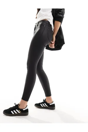 River Island Molly mid rise coated jeans in