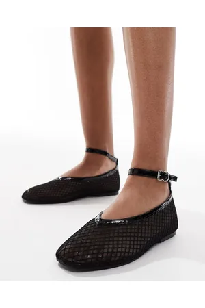 SEQWL Arosa ballet shoes with buckle in mesh