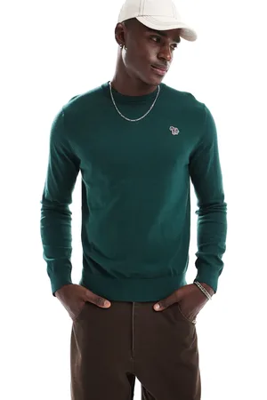 Paul Smith Crew neck knit sweater with icon zebra logo in