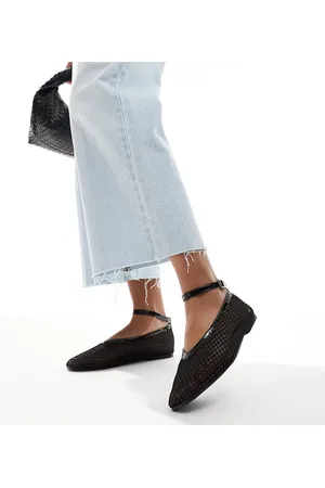 SEQWL Arosa ballet shoes with buckle in mesh