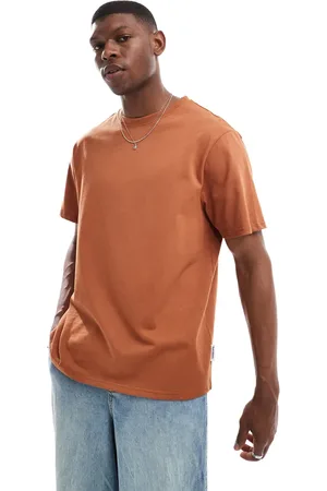 Threadbare 220 GSM relaxed T-shirt in burnt orange