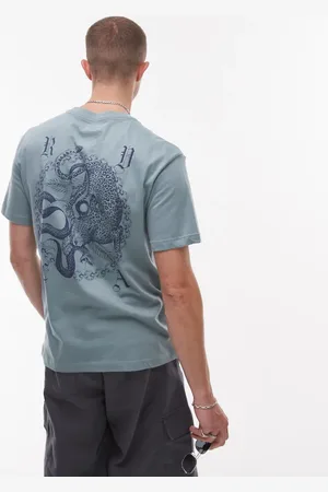 RVCA Benj battle short sleeve T-shirt in lead