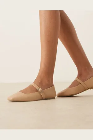 ASOS Lottie mary jane ballet flats in beige