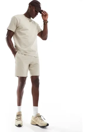Only & Sons Waffle shorts in cream - part of a set