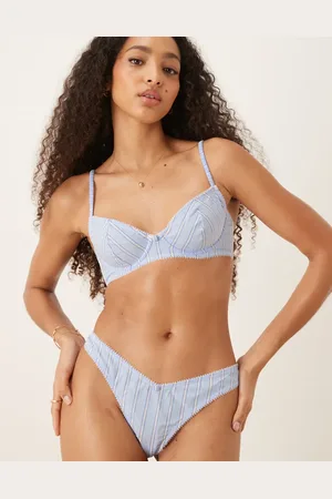 ASOS Sidney woven underwire bra in stripe