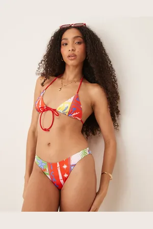 ASOS Trinny cheeky bikini bottoms in paradiso print
