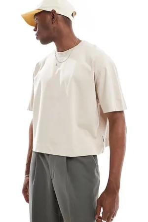 Threadbare 220 GSM boxy fit T-shirt in stone