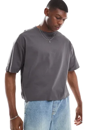 Threadbare 220 GSM boxy fit T-shirt in slate