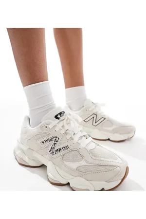 New Balance 9060 in beige with leopard print detail - Exclusive to ASOS