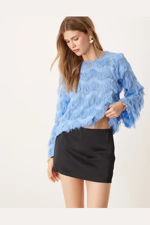 Abercrombie & Fitch Mid rise hi-shine mini skort in