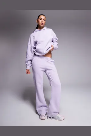 Kaiia Studio embroidered swirl logo pocket detail sweatpants in lilac and pink - part of a set