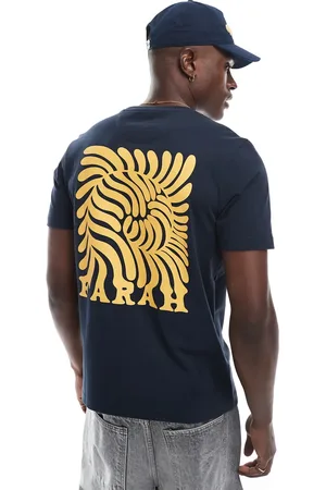 Farah Amesbury chest and back print t-shirt in