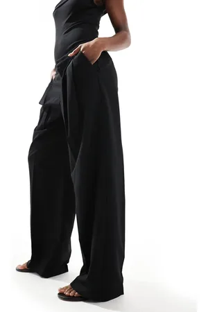 Pull&Bear Pleated wide leg tailored pants in - part of a set