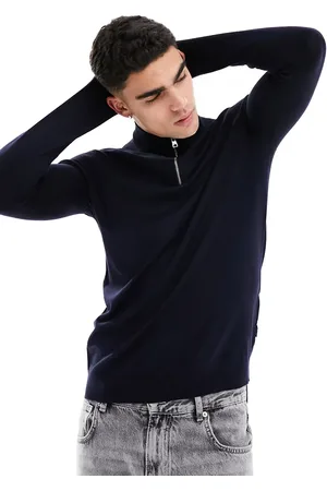Only & Sons 1/4 zip knit sweater in