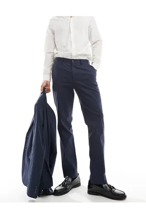 JACK & JONES Premium linen mix slim fit pants in