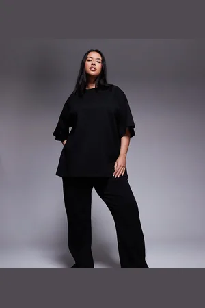 ASOS ASOS DESIGN Curve interlock flared sweatpants in - part of a set