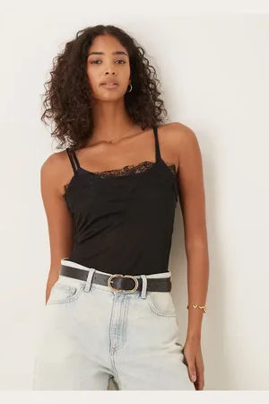 ASOS Mesh lace trim bodysuit in