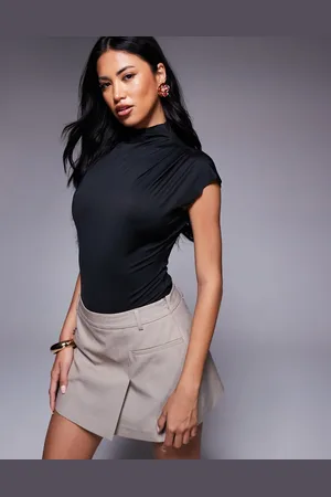 ASOS Cap sleeve high neck bodysuit in