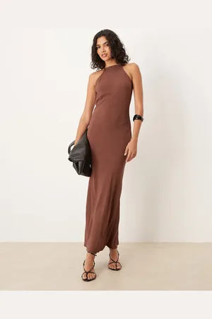 ASOS Racer neck maxi dress in