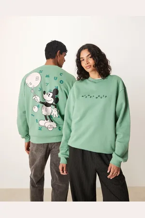 ASOS Disney Unisex oversized sweatshirt with Mickey Mouse print in