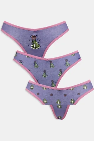 Daisy Street 3 pack briefs with frog graphics in