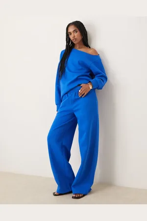 ASOS Wide leg brushback sweatpants in
