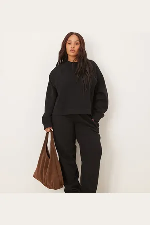 ASOS ASOS DESIGN Curve ultimate cuffed brushback sweatpants in