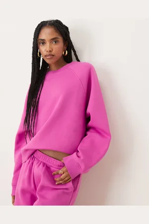 ASOS Oversized brushback sweatshirt with raglan detail in