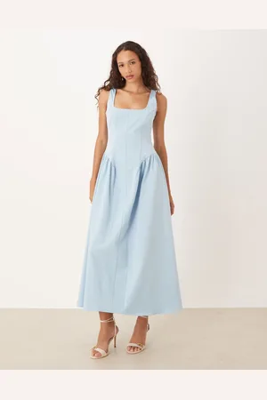 ASOS Corset seam detail maxi dress in