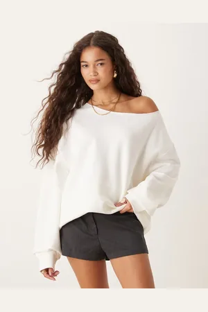 ASOS Oversized off-shoulder sweatshirt in