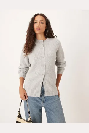 ASOS Oversized wool blend cardigan in light