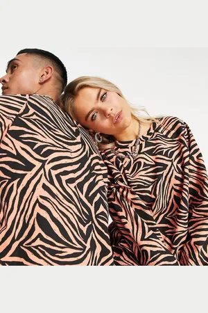 ASOS KENYA unisex crew neck sweatshirt in tiger print