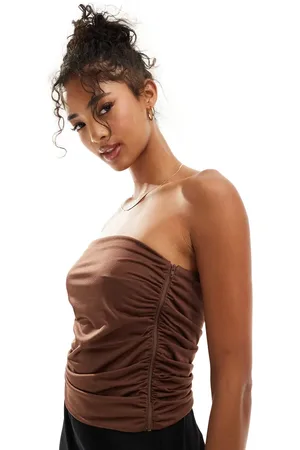 ASOS Ruched bandeau top in