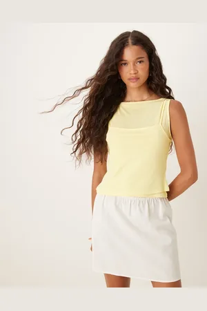 ASOS Double layer mesh tank top in
