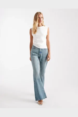 ASOS 90s flare jeans in pale vintage wash